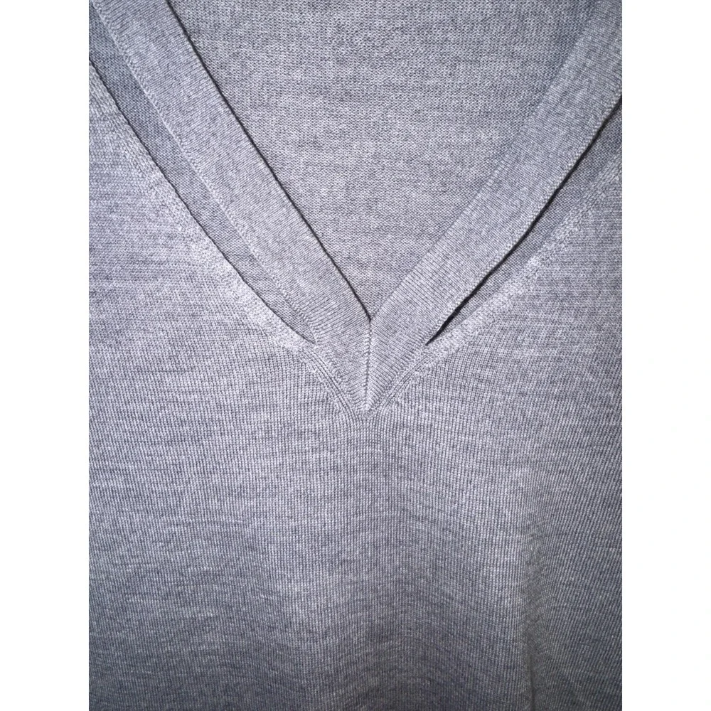 TORY BURCH womens Large Wool-Blend Knit gray Sweater cut outs grunge hip hop